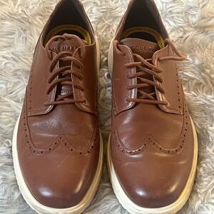 Cole Haan Grande Men’s Brown Leather Wingtip Sneakers
